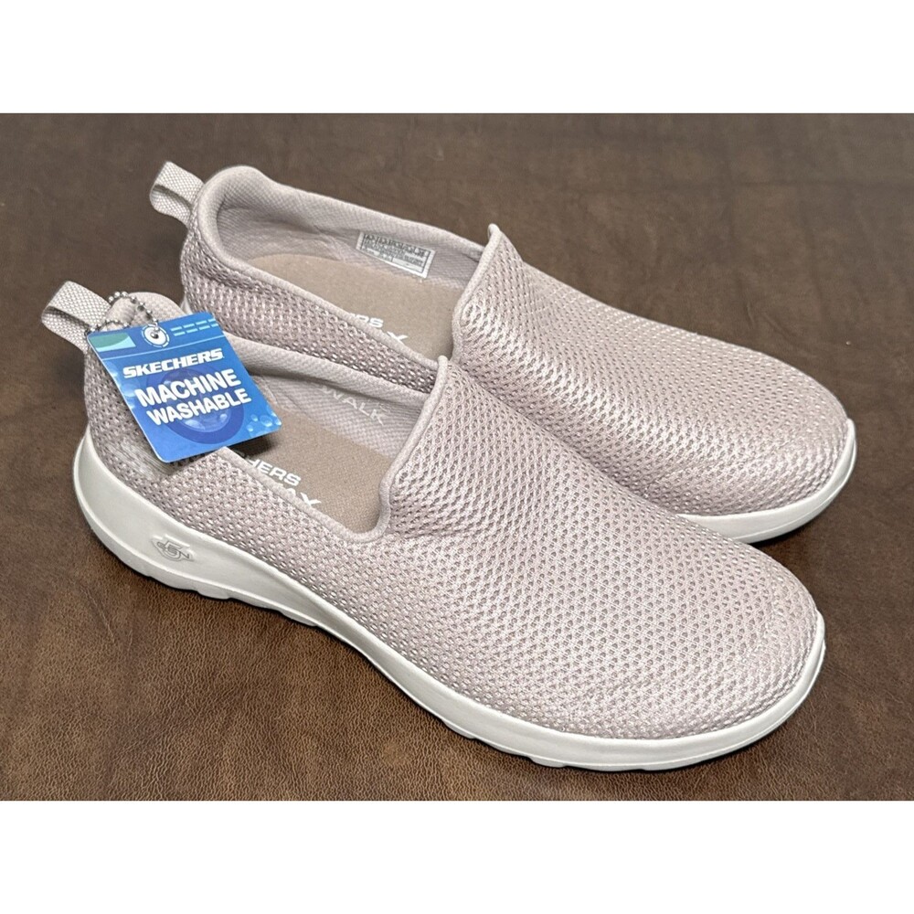NEW Skechers GO WALK Joy Sneakers Womens 8.5 Taupe Slip On Gen 5 Goga Max 15600